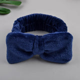 New OMG Letter Coral Fleece Wash Face Bow Hairbands For Women Girls Headbands Headwear Hair Bands Turban Hair