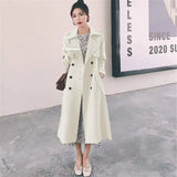 Woman 2025 Korean Version Of The New Spring And Autumn British Wind In The Long-Term Popular Red Coat