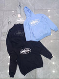 Brand Printed Street Men's And Women's Loose Basic Hooded Sweater Leisure Sweater