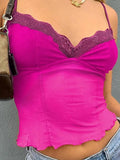 Sheer Mesh Fungus Cami Top- Outfit