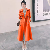 Woman 2025 Korean Version Of The New Spring And Autumn British Wind In The Long-Term Popular Red Coat