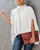 Round Neck Loose Batwing Sleeve