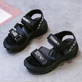 Zingj Sports Sandals Summer 2023 New Korean Platform Platform Casual Beach Sandals- Outfit