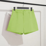 Zingj Spring And Summer Shorts Female Autumn Summer 2024 New High Waist Khaki Boot Pants Are Versatile With A Thin Korean Version Of Wide Leg