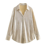 The Spring Of 2024, The New Style Is Specially Designed For Casual Loose Gilded Casual
