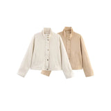 Women's Dress 2025 New Temperament Fashion Simple Style Casual Velvet Jacket