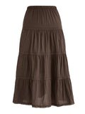 Vintage Tiered Midi Skirt- Outfit