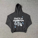 High Street Tide Card Letter Printing Loose Hooded Sweater Suit For Men And