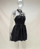 Halloween Dress A New Winter Style Dress With A Cross Neck And A Dark