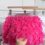 Shooting Feather Dress Small Pony Short Skirt Birthday Dress Dress Princess Short Dress