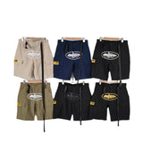 High Street Multi-Pocket Cruise Ship Printed Shorts Men's Fashion Brand Summer Loose Overalls Shorts