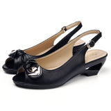 2021 Summer New Style Sandals Female Summer With Wedges Open Toe Shoes White Shoes Comfortable Women's