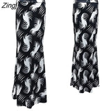 Spring Summer A-Line Elastic High-waist Long Pencil Skirt for Women 2023 Printed Maxi Skirt Faldas Largas Mujer Para