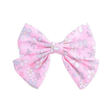Lovely Baby Girls Print Flower Bohemian Style Bow BB Hair Clips Headwear Children Cute Cotton Hairpins Hair