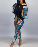 Independent Station Popular Style New Fashion Printing 2-Piece Suit Women's