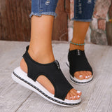 Zingj Fashionable Large-Size Flat-Soled Women's Sandals In