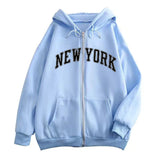 New Zipper Hoodie Los Angeles California Coat