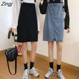 Women Summer Denim Sundress Casual Loose Overalls Female Solid Adjustable Suspenders Korean Style All-match Fashion