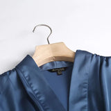 New Long Dress Korean Version Of Women's Elegant Simple Style V-Neck High-Waist