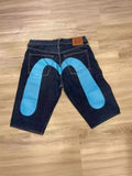 Shorts Y2K Pants Harajuku Hip-Hop Printed Baggy Denim Shorts Summer