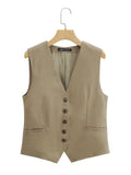 New Cotton Blended Short Vest