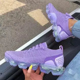 Zingj New Korean Breathable Sports Shoes Women's Inner Heightened Flying Weaving Shoes Tie Breathable Running Shoes In Front Of
