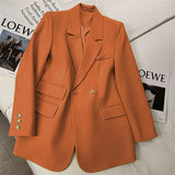 Zingj Spring And Autumn New 2024 Korean Version Of The Suit Jacket Female Minority Spring And Autumn Temperament Long Sleeve Casual Retro