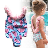 Girl One-Piece Swimsuit Suits Toddler Infant princess Girls Watermelon 3D Flower Swimwear Swimming Kids Holiday Beach