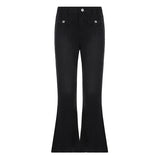 Waist Denim Jeans women Vintage Cute Chic Straight Pants wide leg jwans woman Streetwear Harajuku Grunge Clothes