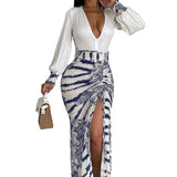Zingj New High Slit Long Dress LZC11686