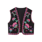 Summer Women's Wear Urban Leisure Vest Embroidered Cardigan
