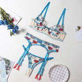 Zingj Style Sex Appeal Underwear Sexy Female Lovely Red Lips Three-Point Type Condole Belt Sex Appeal