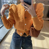 Zingj Fragrant Wind Soft Waxy Knit Cardigan Female Spring 2024 New Long Sleeves Popular This Year Beautiful Letter Sweater