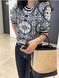 Cropped Pullovers For Women Beading Summer Korean Jumper O-neck Casual Knitted Sweater Tops Pull Femme Sueter