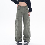 Vintage 90s Green Cargo Jeans-Outfit