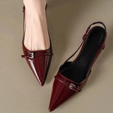 Sandals Temperament Famous French High Heels Female Heel With Skirt Wearing A Word With Small Fragrant Wind Shallow Mouth Single