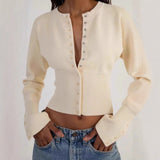 Summer Design Stitching Oblique Shoulder Hollow Perspective Solid Color Sexy Knitwear Women's