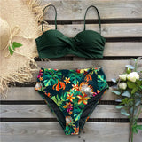 Bikini 2023 Female Swimsuit Women Swimwear Thong Push Up Bikinis Set High Waist Swimming Suits Ruffled Bathing