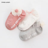 Pairs/lot 0 to 24M Spring Summer Baby Socks Solid Color Infant Baby Floor Socks Soft Cotton Anti-slip Boat Socks For