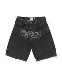 Shorts Y2K Pants Harajuku Hip-Hop Printed Baggy Denim Shorts Summer