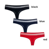 Women G-String Cotton Thongs Solid Sexy Panties Lace Underwear Female T-back Underpants Girls Bikini Panty Thongs
