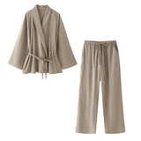 New Spring Style Kimono Coat 5427734 Trousers