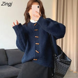 Women 5 Colors Hot Sale Baggy All-match Minimalist Solid Trendy Single Breasted Harajuku Lazy Style College Design