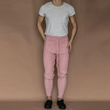 Lace-up Zipper Little feet Pants For Men Drawstring Mid Waist Pants 2021 Autumn Casual Men Slim Knitted Cropped
