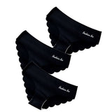For Women Seamless Panty Set Solid Invisible Underwear Sexy Low Waist Briefs Women's Underpants Lingerie Dropship 3