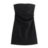 New Sexy Wrinkle Slimming Dress With Short Breasts In