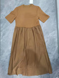 Spring Casual Round-Neck Short-Sleeved Dress