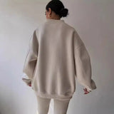 Loose Wear 2025 Autumn And Winter 2025 New V Collar Long Sleeves With The Coat Of