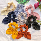Women Rabbit Ear Hair Scrunchie Vintage Knot Elastic Hair Band Girl Ponytail Holder Hair Ring Rope Fashion Hair