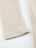 Vintage Strapless Slim Long Sleeve Knitted